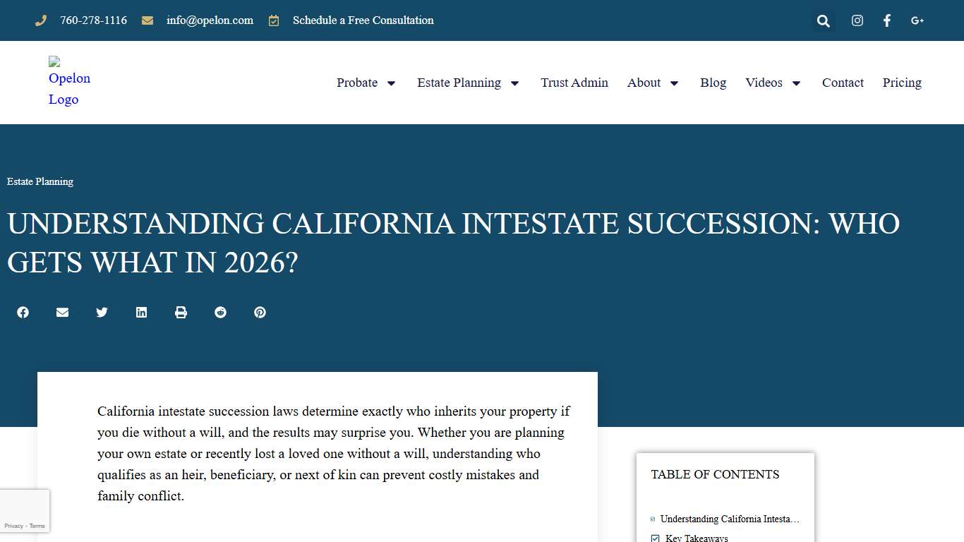 California Intestate Succession: Who Gets What In 2026?